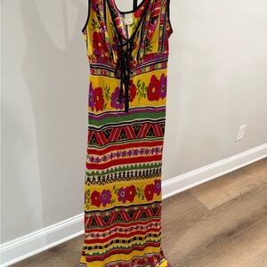 Vintage Colorful Patterned Dress